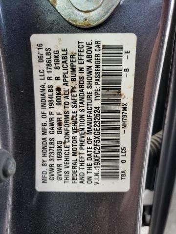 19XFC2F5XGE232624 Honda Civic Lx