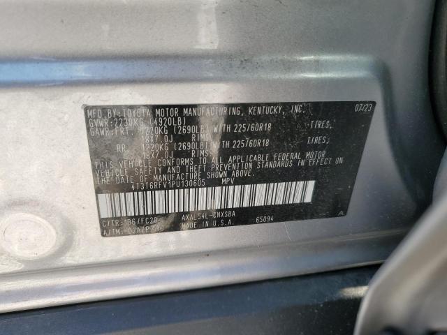 4T3T6RFV1PU130605 Toyota RAV4 SE