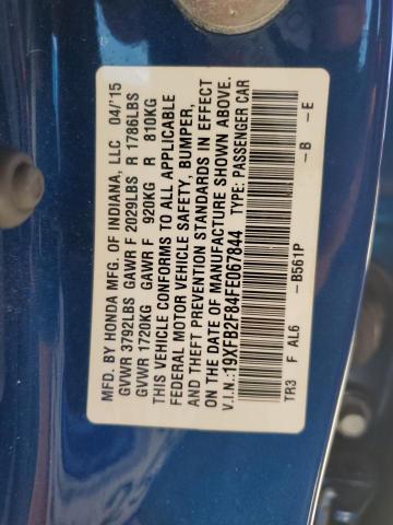 19XFB2F84FE067844 Honda CIVIC EX
