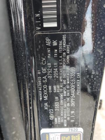 3KPF54AD0PE673599 KIA FORTE GT L