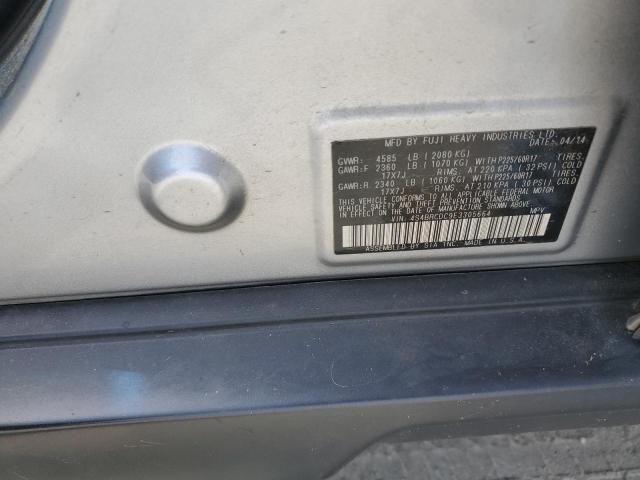 4S4BRCDC9E3305664 Subaru Outback 2.5i Premium