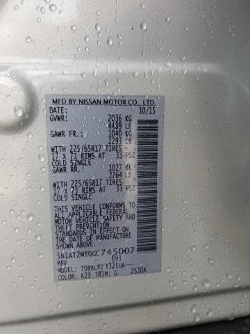 5N1AT2MT0GC745007 Nissan ROGUE S