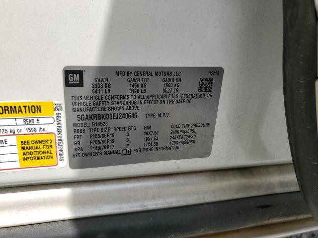 5GAKRBKD0EJ240646 Buick Enclave