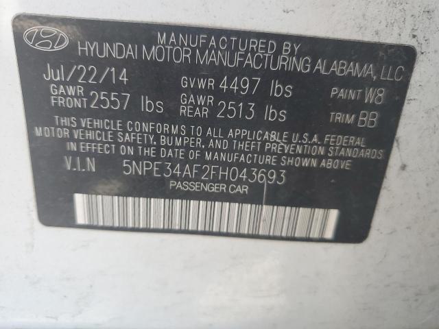 5NPE34AF2FH043693 Hyundai Sonata Sport