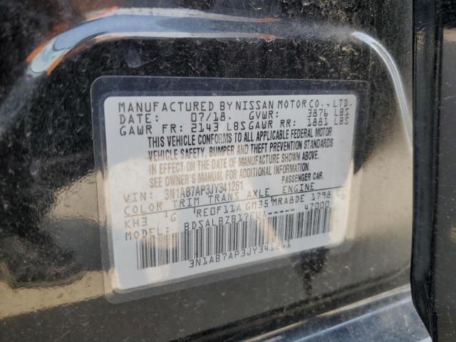 3N1AB7AP3JY341261 Nissan SENTRA S