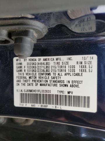 5J6RM3H31FL002630 Honda CR-V LX