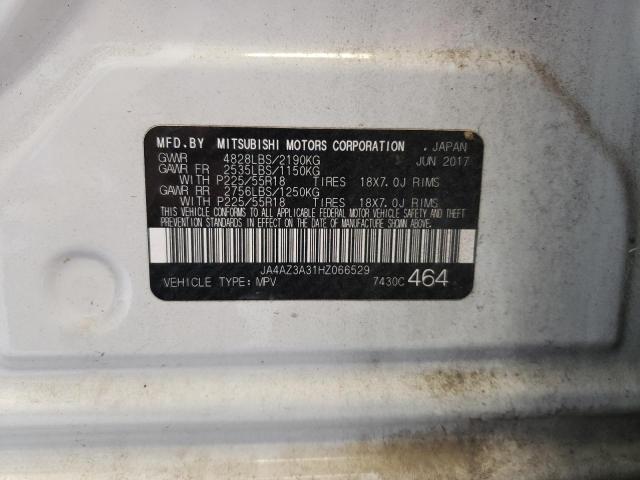 JA4AZ3A31HZ066529 Mitsubishi Outlander