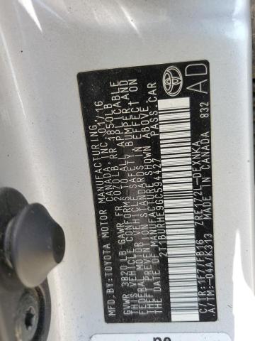 2T1BURHE9GC594427 Toyota COROLLA L