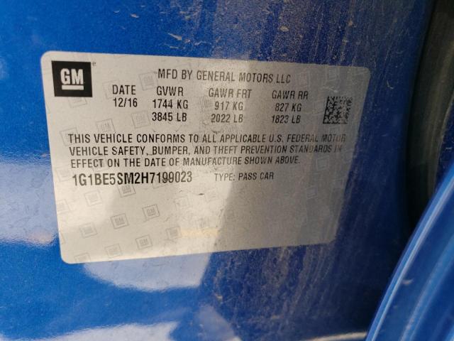 1G1BE5SM2H7199023 Chevrolet CRUZE LT