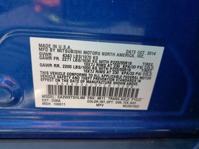 4A4AP4AU9FE012290 Mitsubishi Outlander