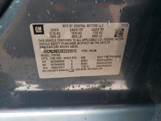 1GCRCREC0EZ203513 Chevrolet Silverado C1500 Lt