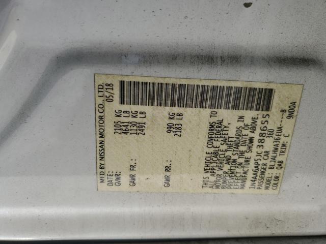 1N4AA6AP5JC388655 Nissan MAXIMA 3.5