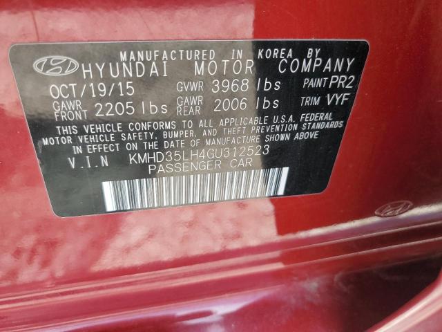KMHD35LH4GU312523 Hyundai dohc gdi nu