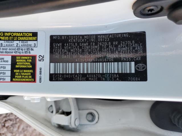 4T1G11AK6RU858706 Toyota a25a-fks