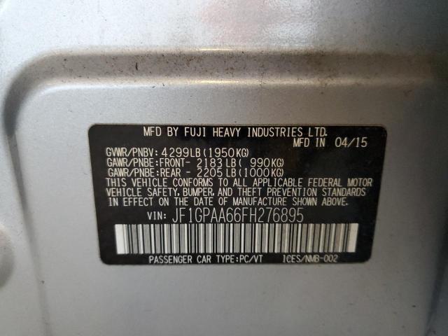 JF1GPAA66FH276895 Subaru 2.0l na