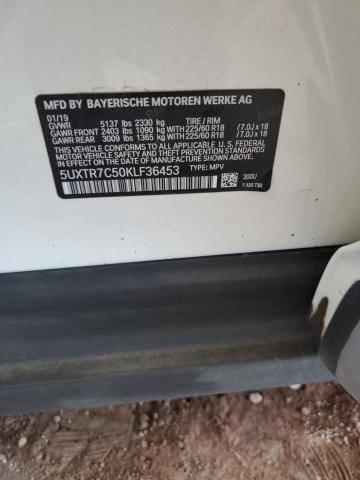5UXTR7C50KLF36453 BMW 2019