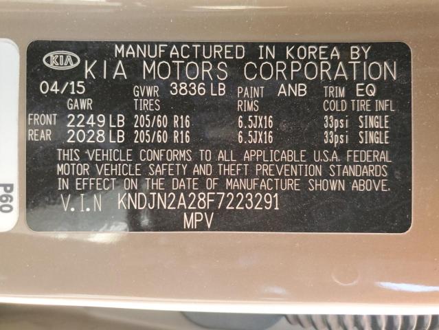KNDJN2A28F7223291 KIA dohc gdi gamma