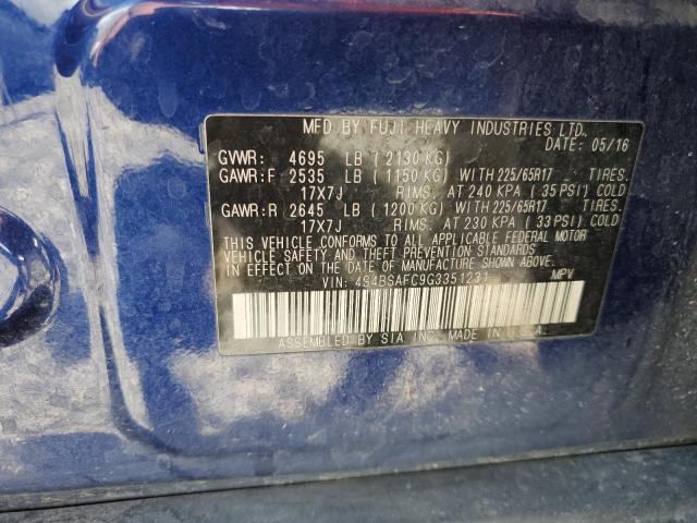 4S4BSAFC9G3351231 Subaru 2.5l u5