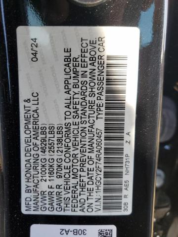 1HGCY2F74RA060457 Honda lfc5