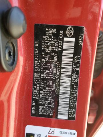 4T1BF1FK7EU827205 Toyota 2ar-fe