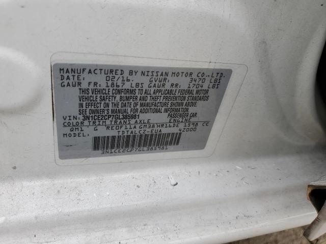 3N1CE2CP7GL385981 Nissan 2016