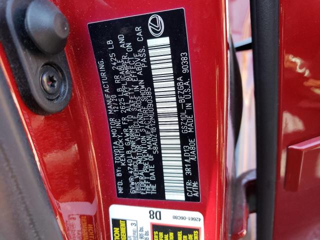 58ADZ1B12MU090385 Lexus 2gr-fks