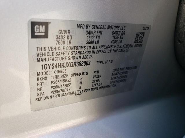 1GYS4HKJXGR388002 Cadillac ESCALADE E