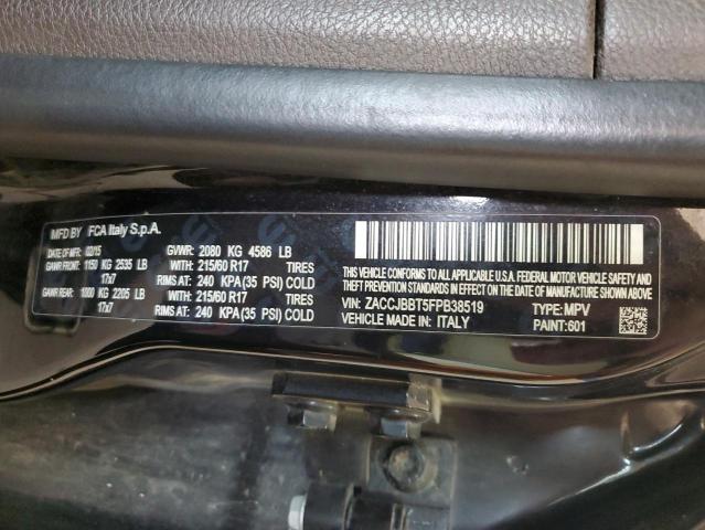 ZACCJBBT5FPB38519 Jeep RENEGADE L