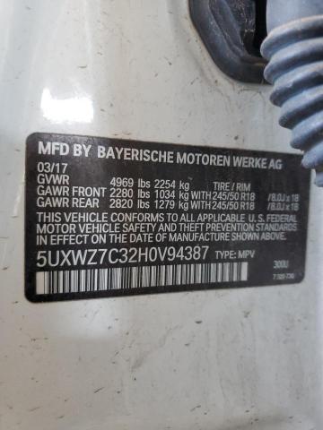 5UXWZ7C32H0V94387 BMW 2017