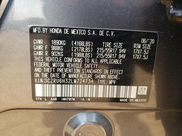 3CZRU6H32LM724734 Honda HR-V LX