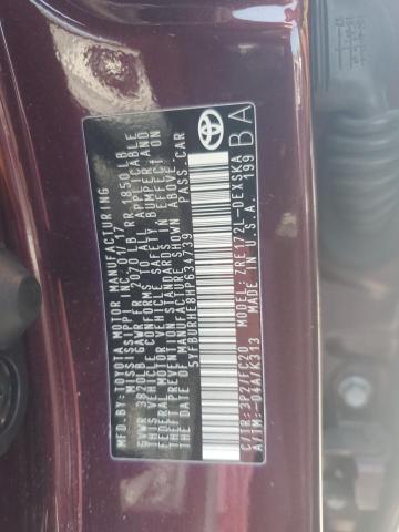 5YFBURHE8HP634739 Toyota 2zr-fe