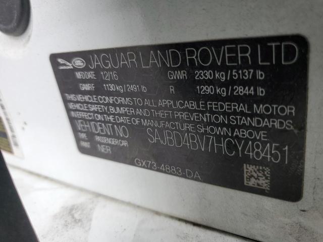 SAJBD4BV7HCY48451 Jaguar XF PREMIUM