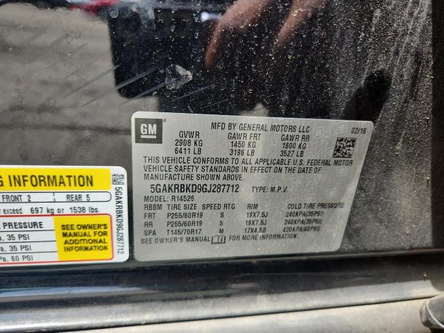 5GAKRBKD9GJ287712 Buick Enclave