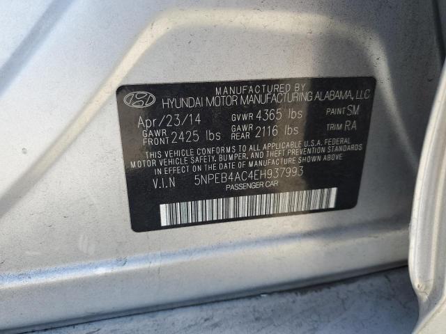 5NPEB4AC4EH937993 Hyundai SONATA GLS