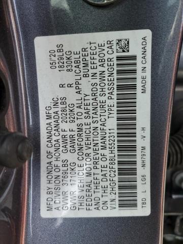 2HGFC2F88LH552311 Honda CIVIC SPOR
