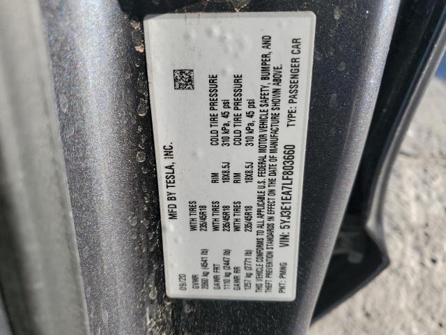 5YJ3E1EA7LF803660 Tesla 2020
