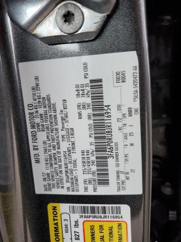3FA6P0RU8JR116954 Ford 2.0l 4v atk hev