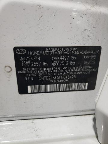 5NPE24AF5FH045425 Hyundai dohc gdi theta-ii