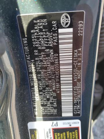 4T1BF1FK0EU358670 Toyota CAMRY L