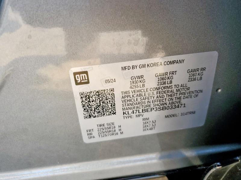 KL47LBEP3SB033471 Buick Envista Sp