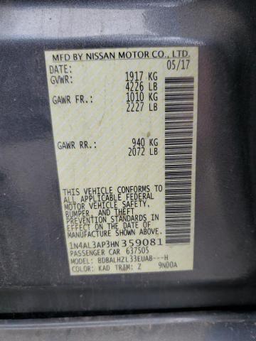 1N4AL3AP3HN359081 Nissan Altima