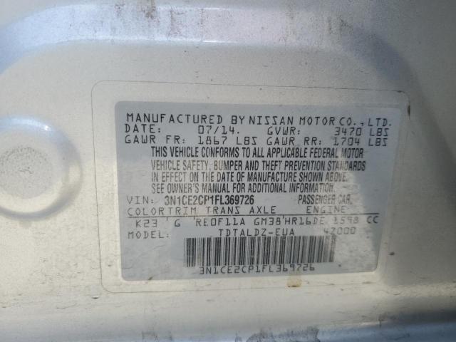 3N1CE2CP1FL369726 Nissan 2015