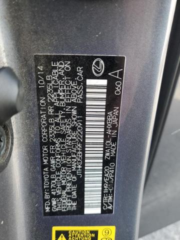 JTHKD5BH9F2220911 Lexus 2zr-fxe+3jm