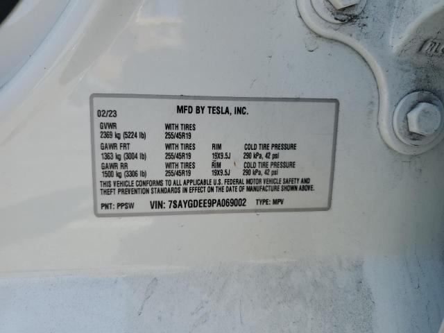 7SAYGDEE9PA069002 Tesla 2023