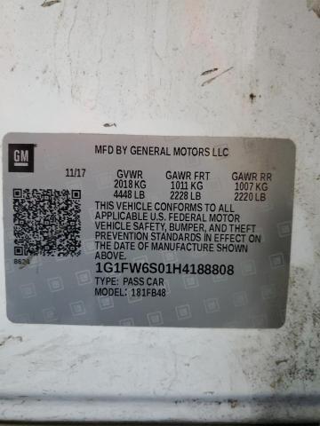 1G1FW6S01H4188808 Chevrolet 2017
