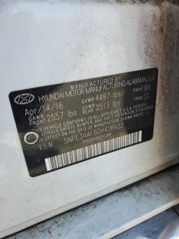 5NPE34AF8GH426622 Hyundai dohc gdi theta-ii