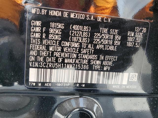 3CZRU5H11MM715386 Honda HR-V SPORT