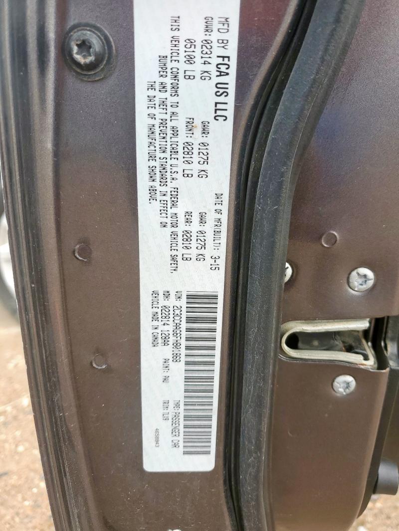 2C3CCAAG6FH801868 Chrysler 300 LIMITE