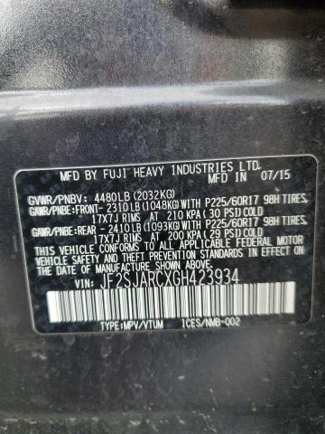 JF2SJARCXGH423934 Subaru naturally aspirated u5
