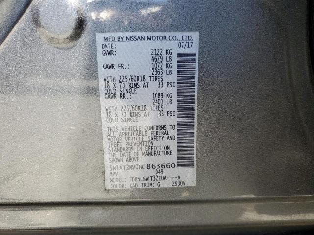 5N1AT2MV0HC863660 Nissan 2017